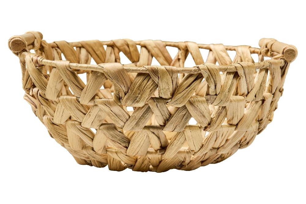 Novità Home Homemade - Cesta Porta Frutta Con Manici Trama Treccia Offerte esclusive
