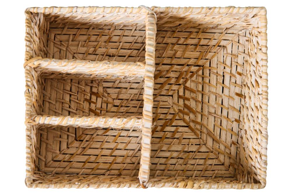 Novità Home Homemade - Cestino Rettangolare Con Divisori E Manico Bestseller