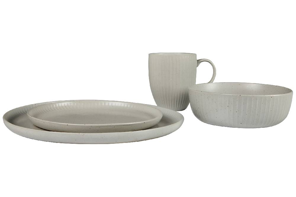 Novità Home Eureka - Piatto Dessert in Ceramica Grigio Ritorno libero