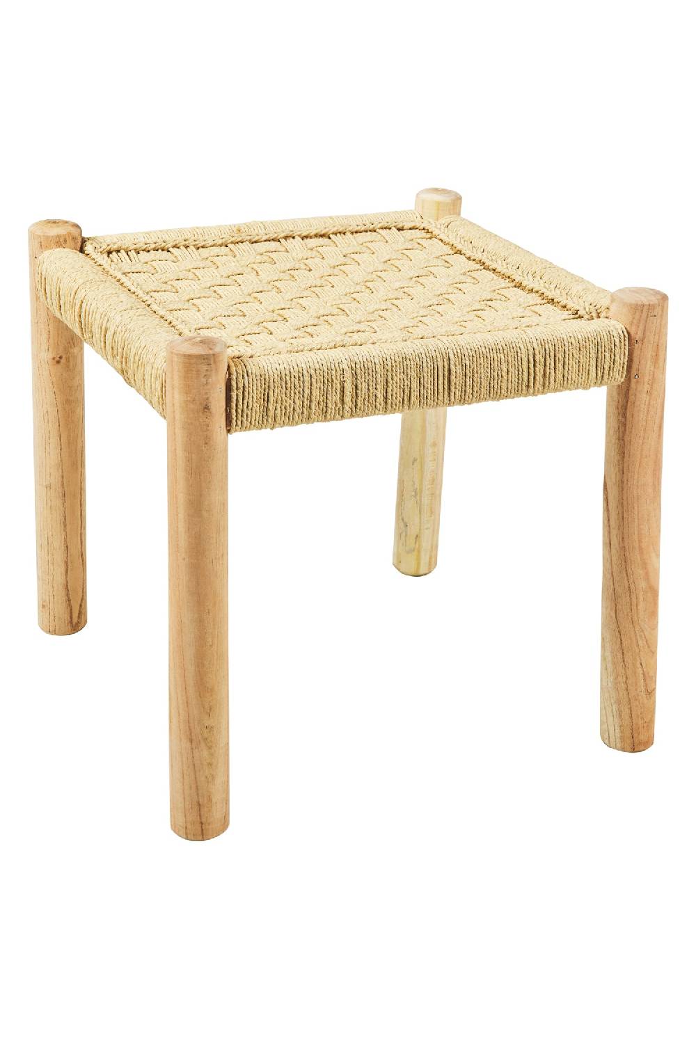 Novità Home Jambe - Sgabello Intreccio Corda Color Naturale Super sconto