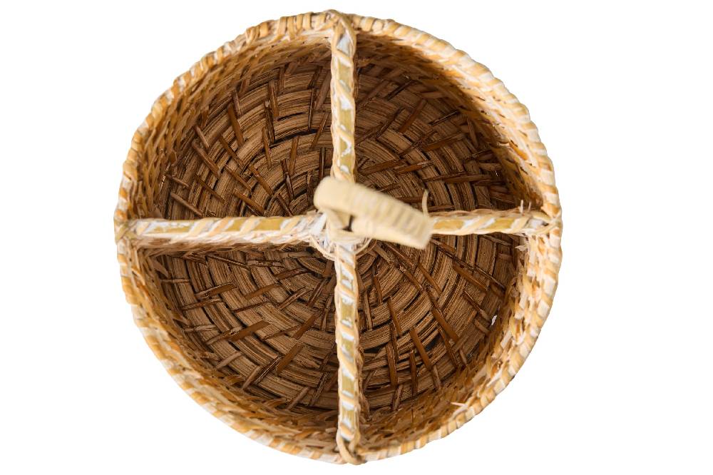 Novità Home Homemade - Cestino Tondo Porta Spezie Con Manico Duty-free