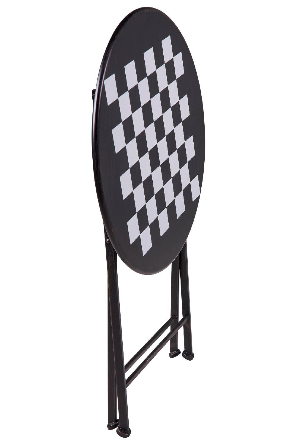 Novità Home Game - Set 1/3 Tavolino Nero Con Due Sedie Disegno Scacchiera 2025