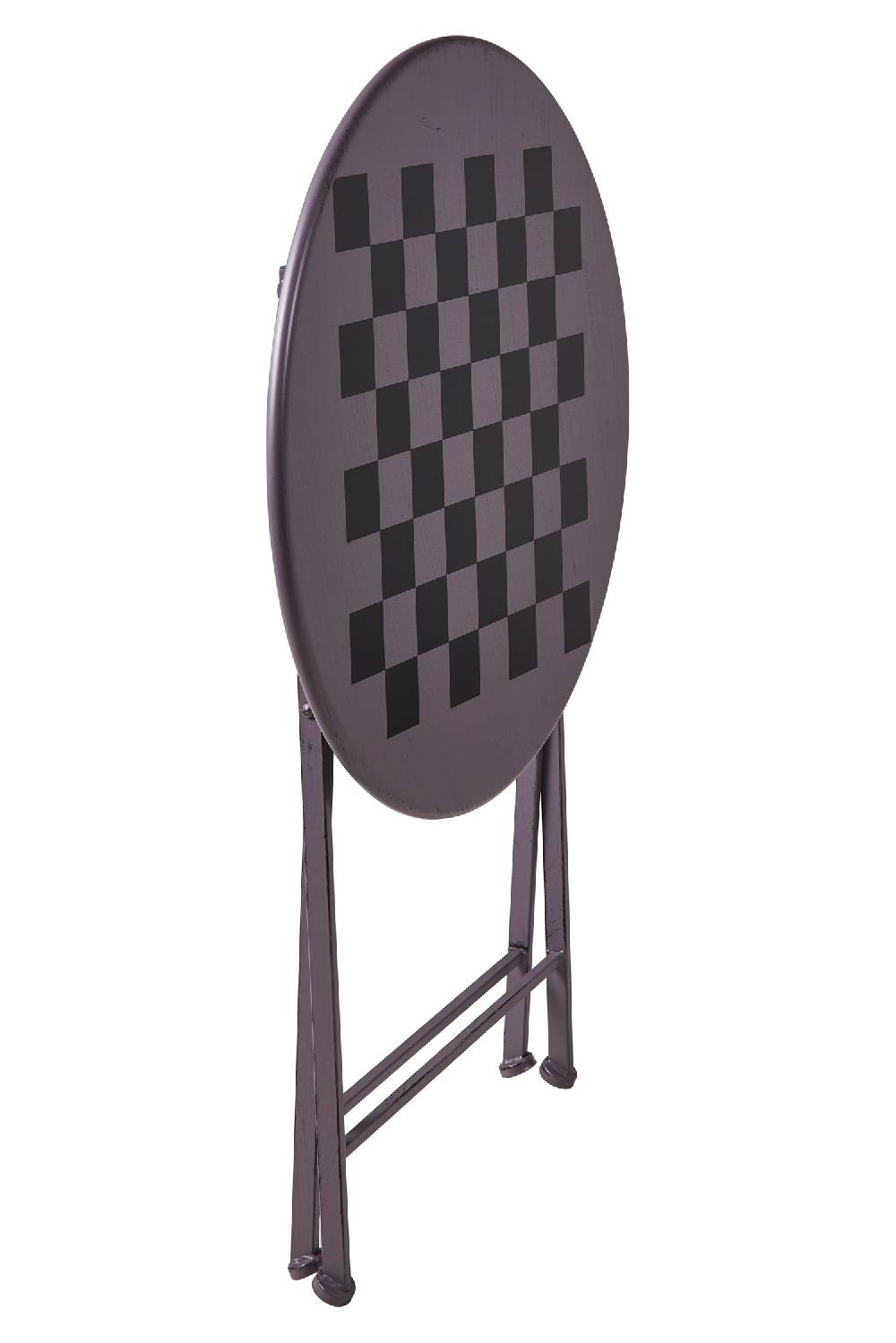 Novità Home Game - Set 1/3 Tavolino Grigio Con Due Sedie Diesgno Scacchiera Italy