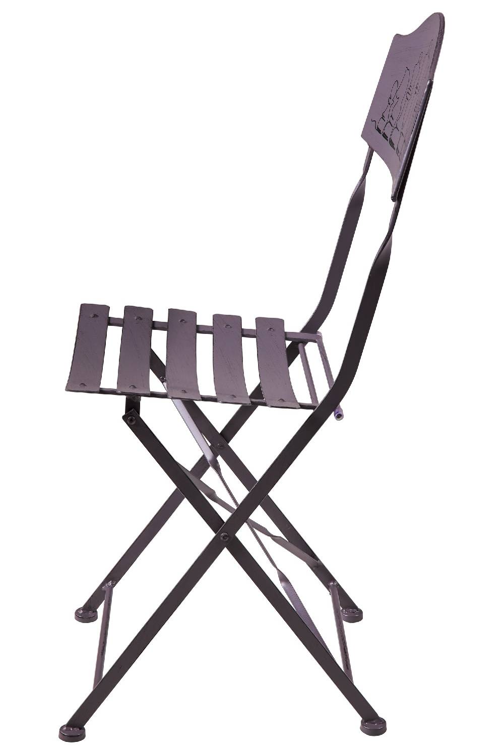Novità Home Game - Set 1/3 Tavolino Grigio Con Due Sedie Diesgno Scacchiera Italy