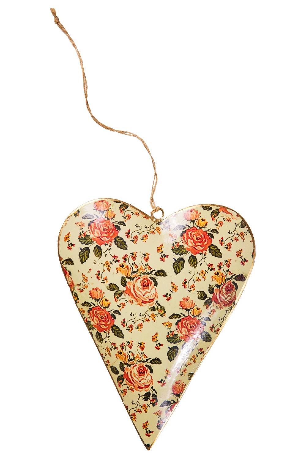 Novità Home Sweet - Cuore Ocra Con Fiori Soddisfazione Garantita