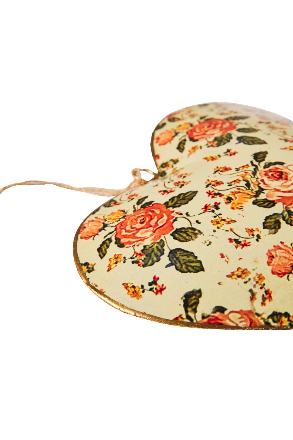 Novità Home Sweet - Cuore Ocra Con Fiori Soddisfazione Garantita