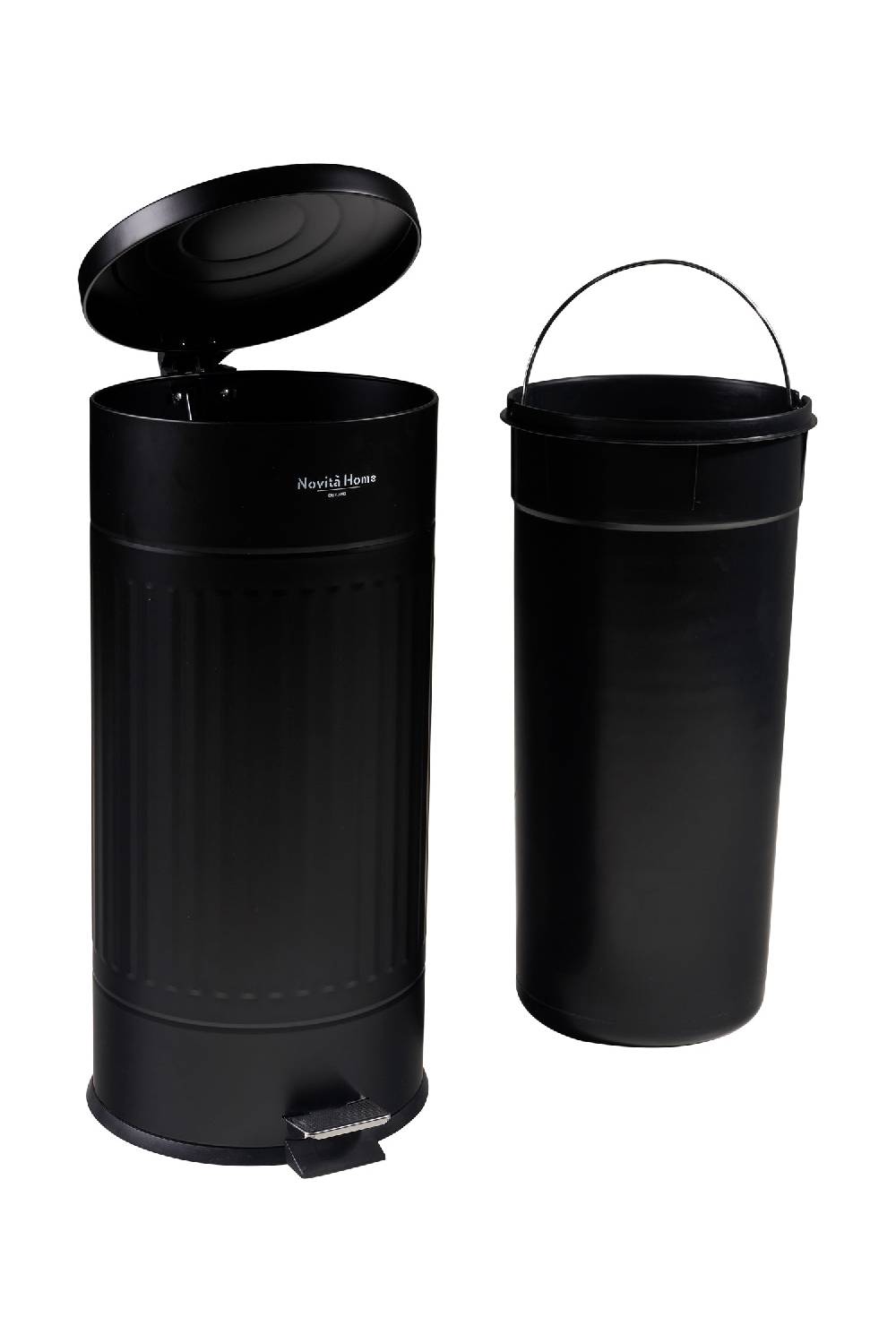Novità Home Daily Trash - Pattumiera nera opaca - 30 litri soft touch in metallo soft close In Vendita