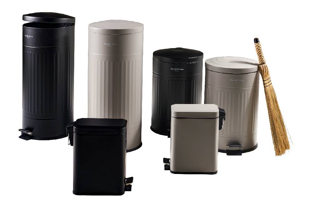 Novità Home Daily Trash - Pattumiera nera opaca - 30 litri soft touch in metallo soft close In Vendita