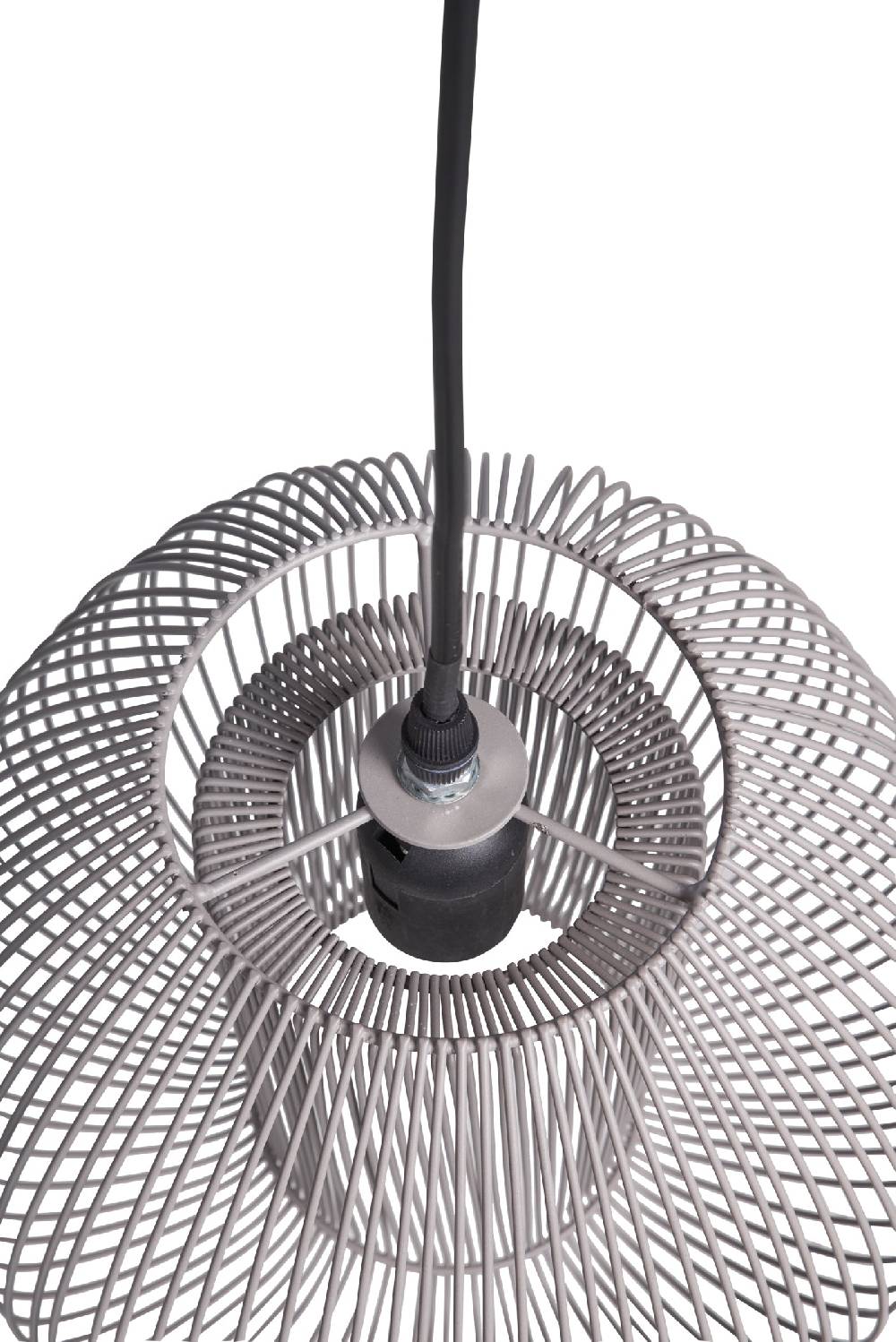 Novità Home Mors - lampadario ovale fili metallo grigio Flash Sale