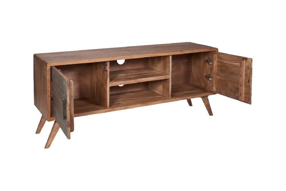 Novità Home Menphis - porta tv con due sportelli in legno Offerta temporanea