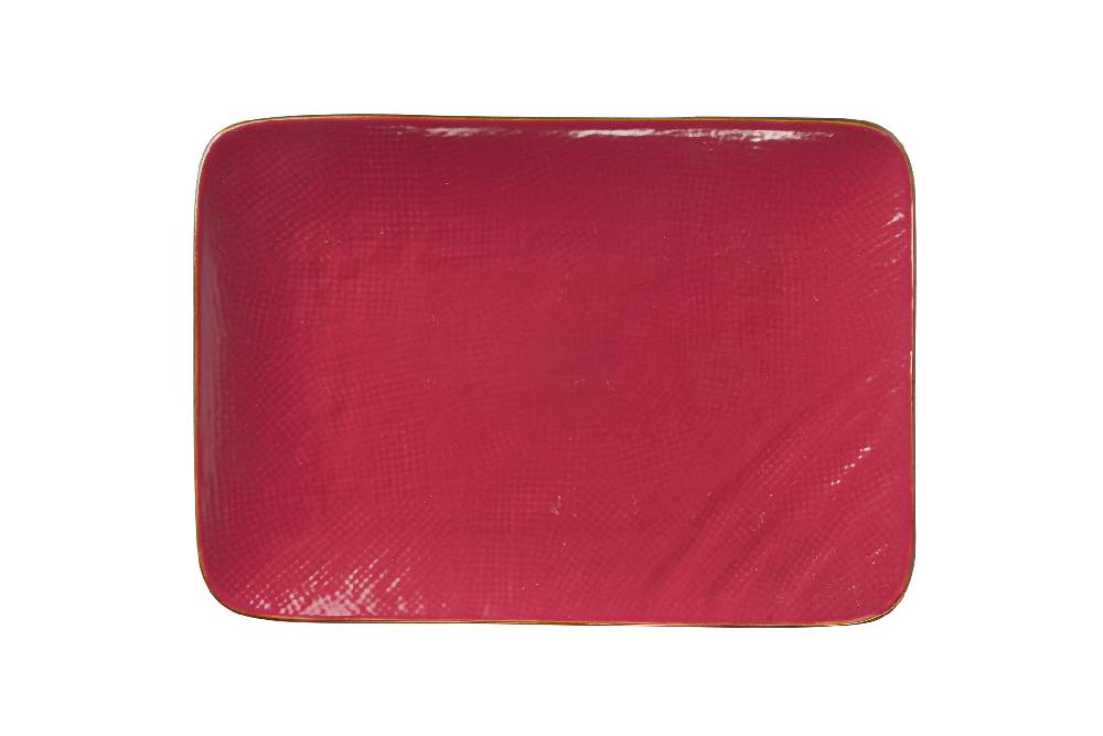 Novità Home Mediterraneo - piatto rettangolare rosso