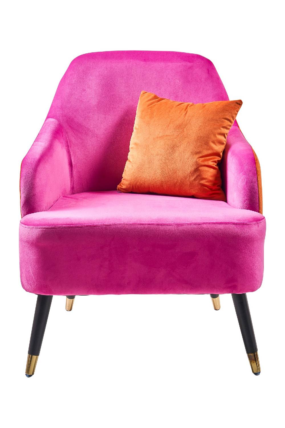 Novità Home Mariarosa - poltrona doppio colore con cuscino orange Ritorno libero
