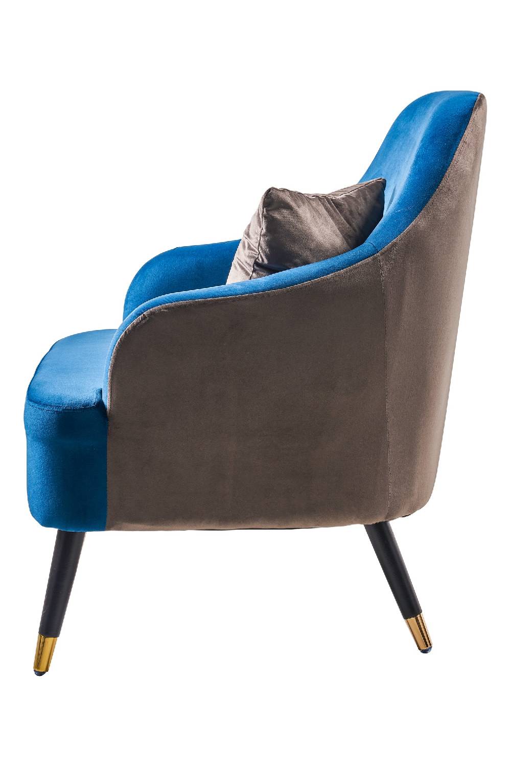 Novità Home Mariaceleste - poltrona doppio colore con cuscino grigio Rilascio limitato