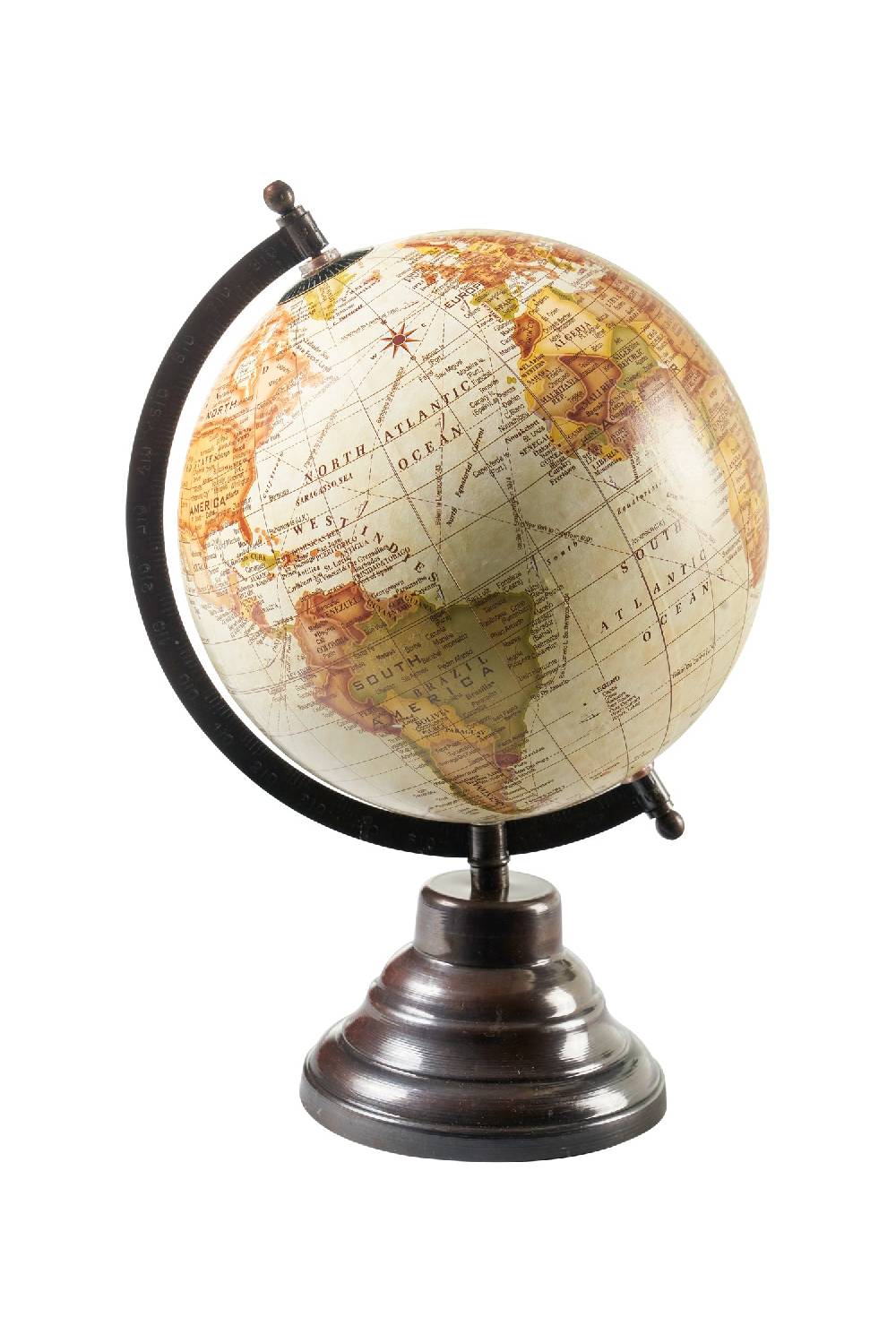 Novità Home Mappamondo - globo crema base metallo brunito Ultimo giorno