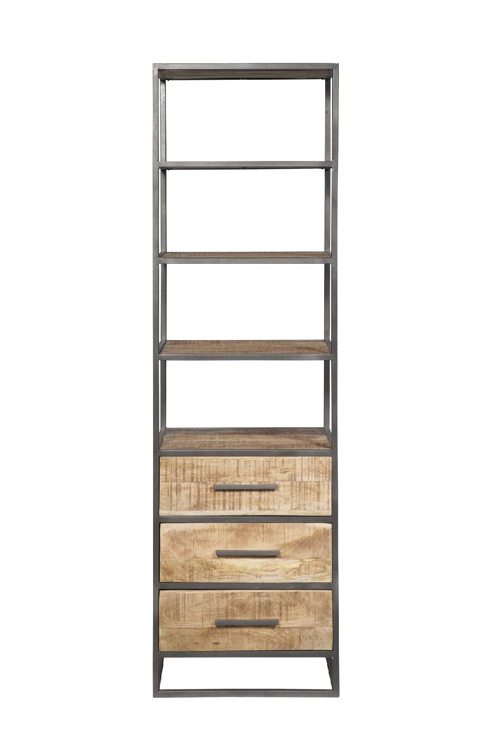 Novità Home Libreria 3 cassetti in legno e metallo In vendita