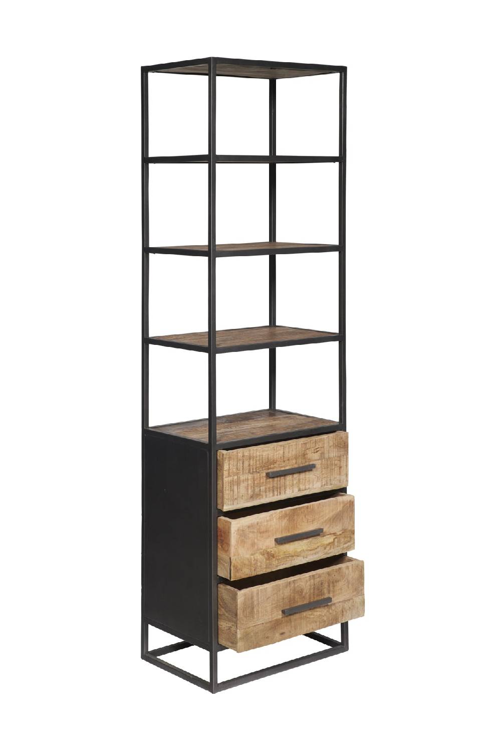 Novità Home Libreria 3 cassetti in legno e metallo In vendita
