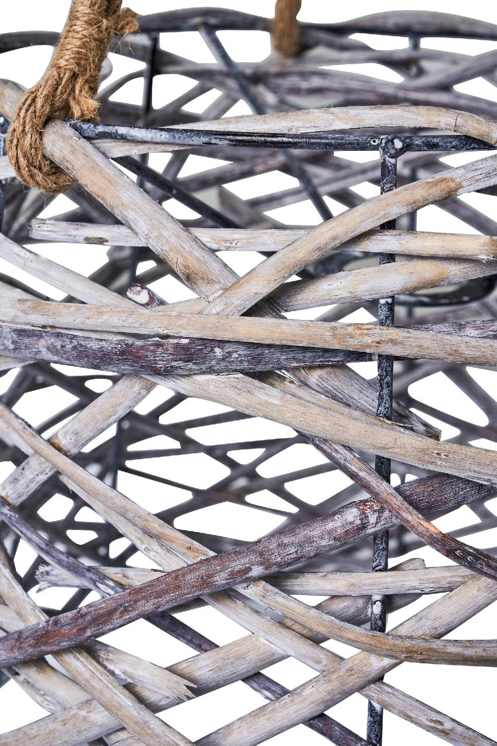 Novità Home Lampadario cesta rattan bicolore Qualità Garantita