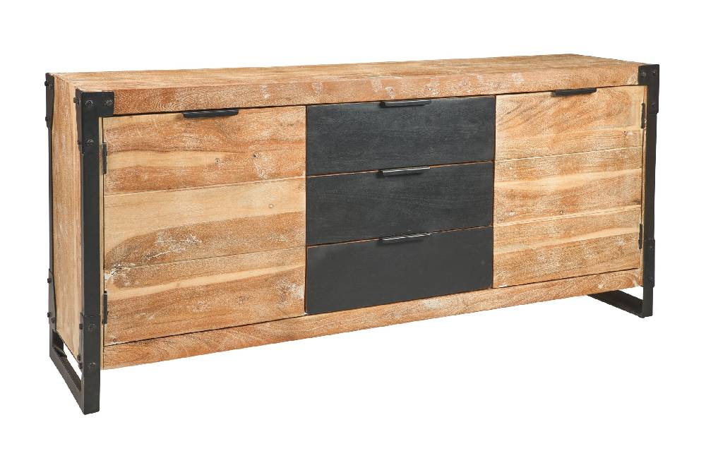 Novità Home Iron - credenza 3 cassetti In Vendita