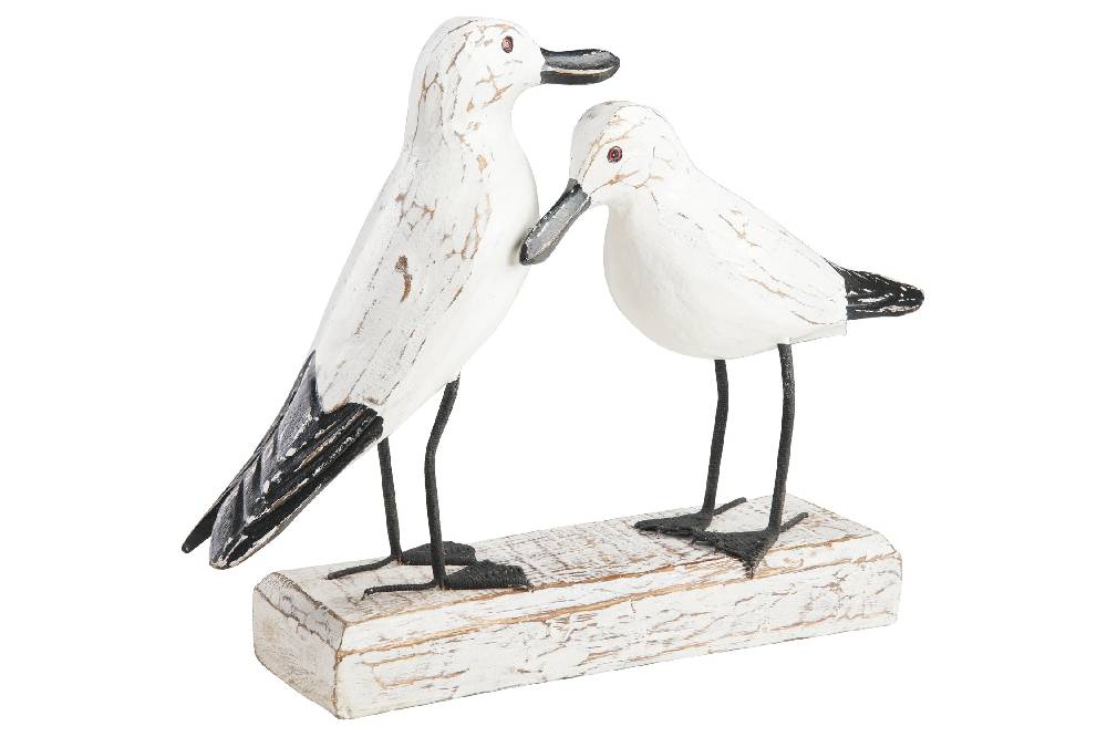 Novità Home Waterfowl - Gabbiani In Amore Su Tronco Vendite stagionali
