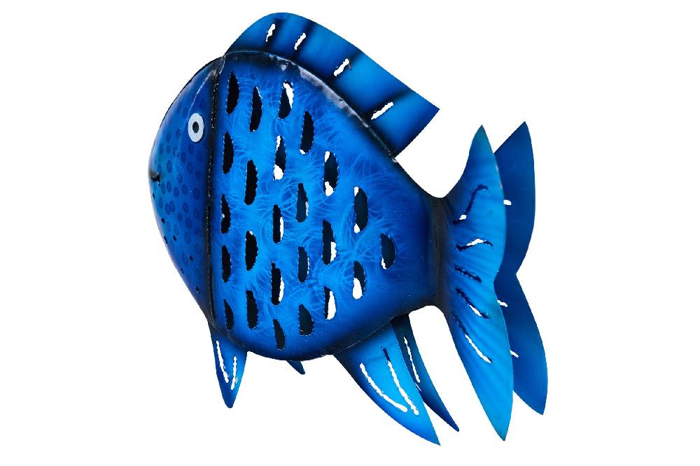 Novità Home Aquarium - Pesce Medio In Ferro Blue Offerta temporanea