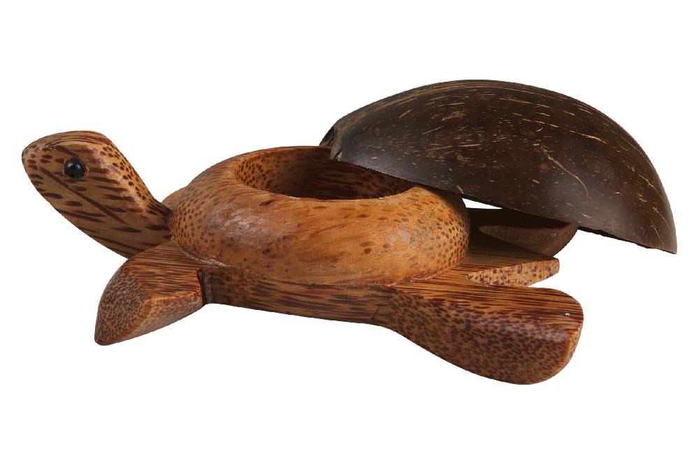 Novità Home Turtle - Porta Tea Light Carapace In Cocco Lightning offer