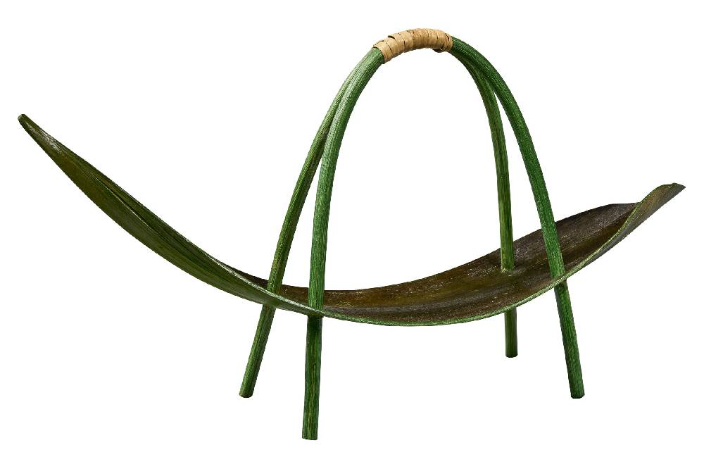 Novità Home Tray - Foglia Di Banano Con Manico Verde Enormi risparmi