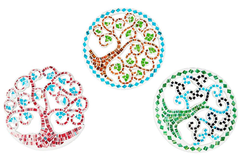 Novità Home Kitcken - Sottopentola Tree Of Life Set 1/3 Super Saving Price