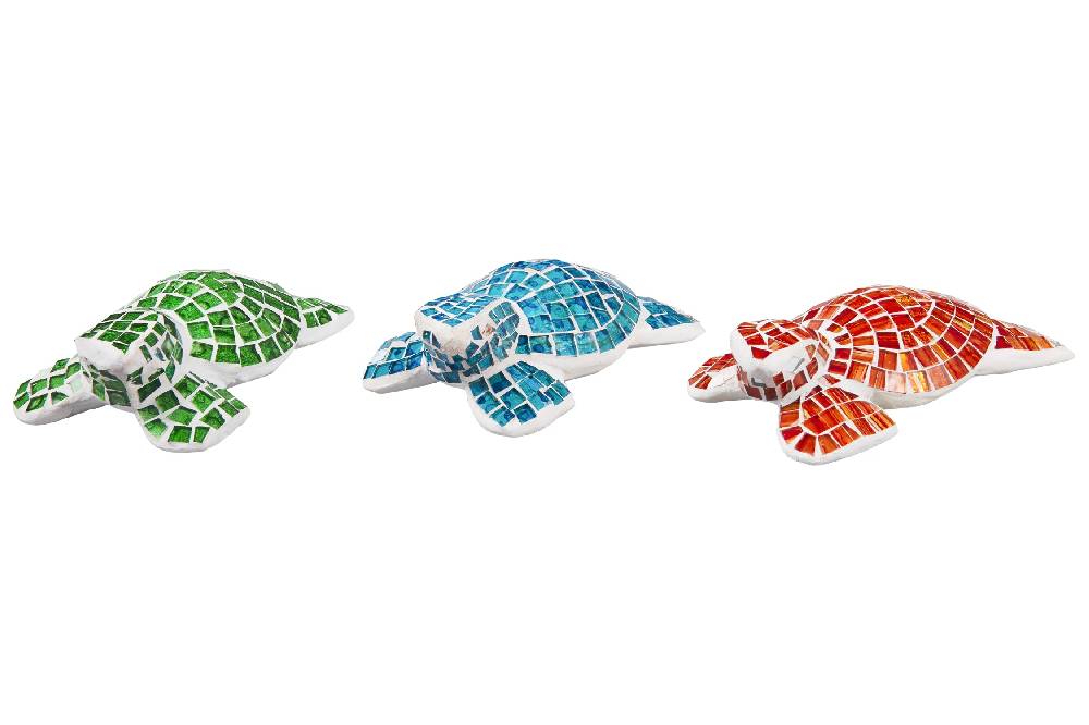 Novità Home Colour - Tartaruga Con Specchietti Azzurri Fino al 60% di sconto