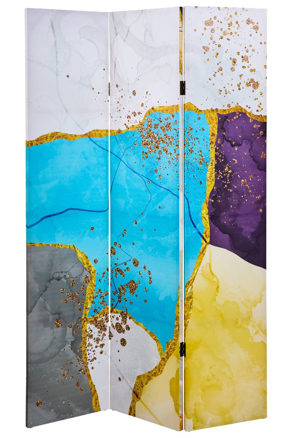 Novità Home Paravento - Marble Multi Colors 3 Ante Canvas Fino al 55% di sconto