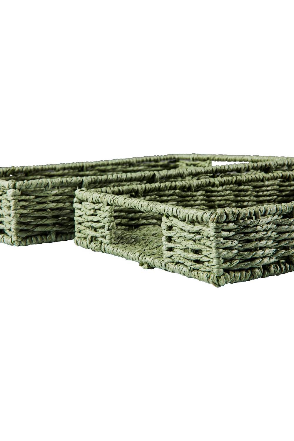 Novità Home Gourmet - Cesto Vassoio Rettangolare Green Set 1/2 Discount Store per i nuovi prodotti