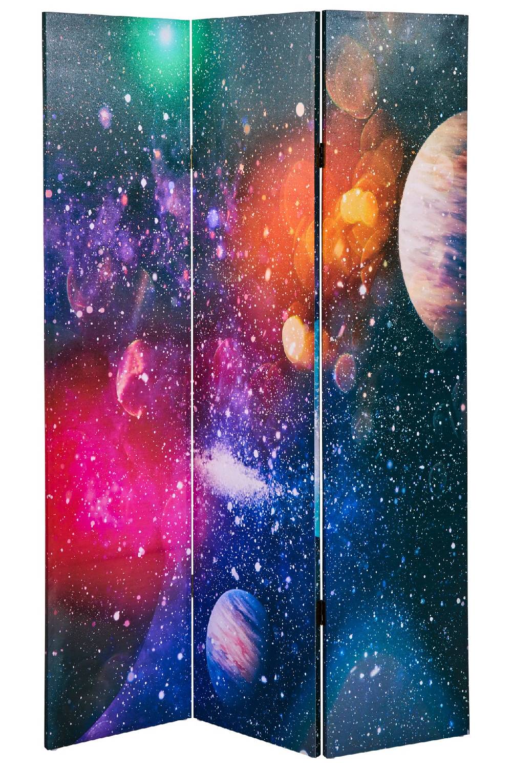 Novità Home Paravento - Universo Fronte Retro 3 Ante Canvas Trasporto libero internazionale
