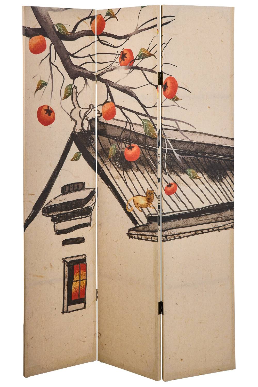 Novità Home Paravento - Magie Di Autunno Fronte Retro 3 Ante Linen Black Friday Prezzi