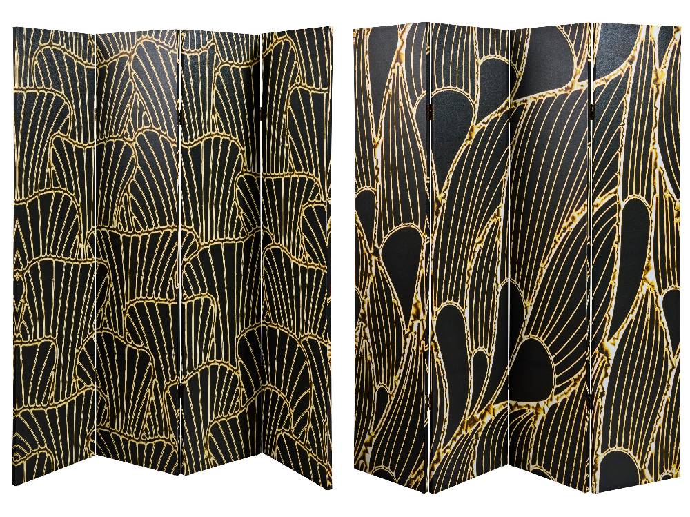 Novità Home Paravento - Deco' Fronte Retro 4 Ante Canvas Sconti questo mese