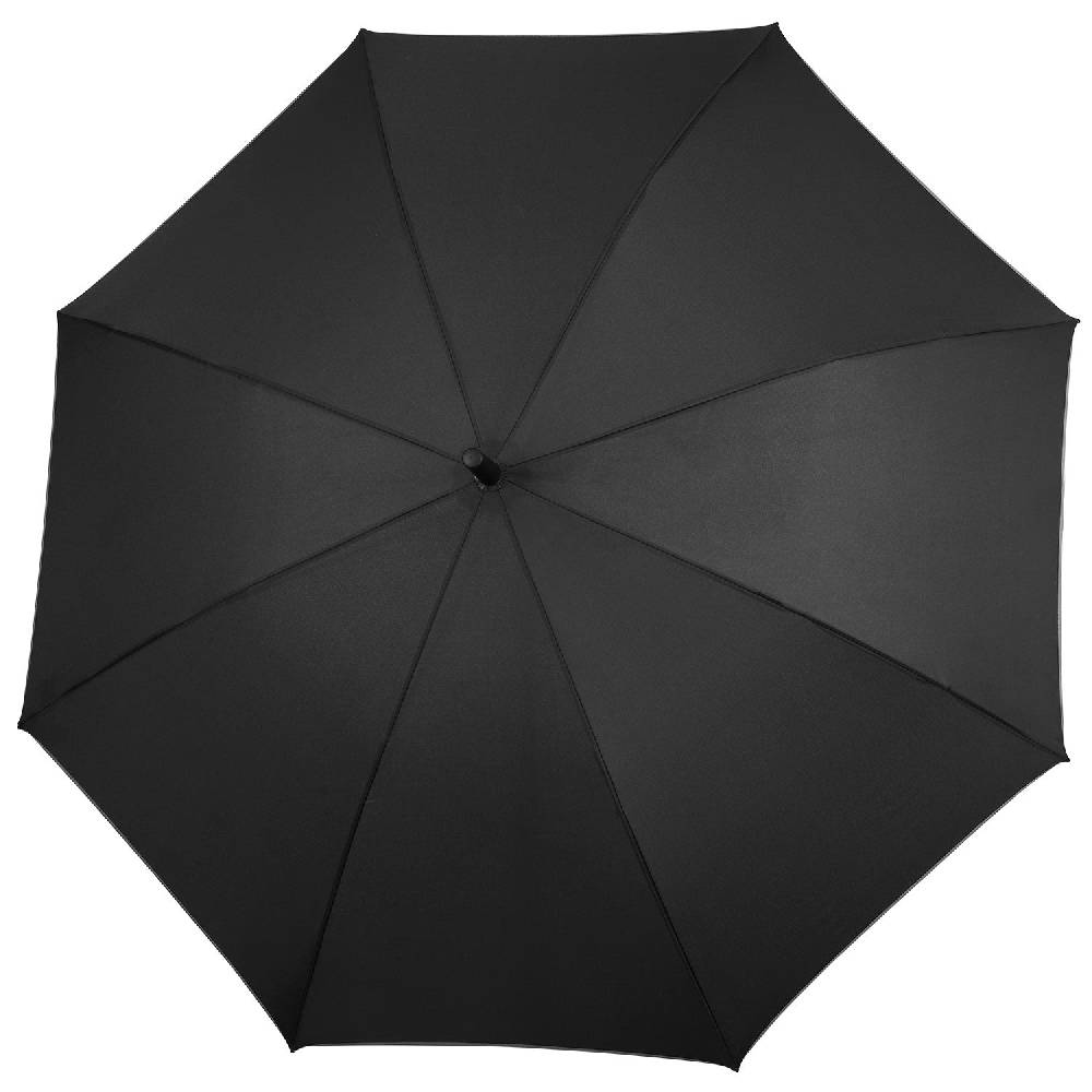 Perletti Ombrello Lungo Nero con Manico in Legno Online Outlet