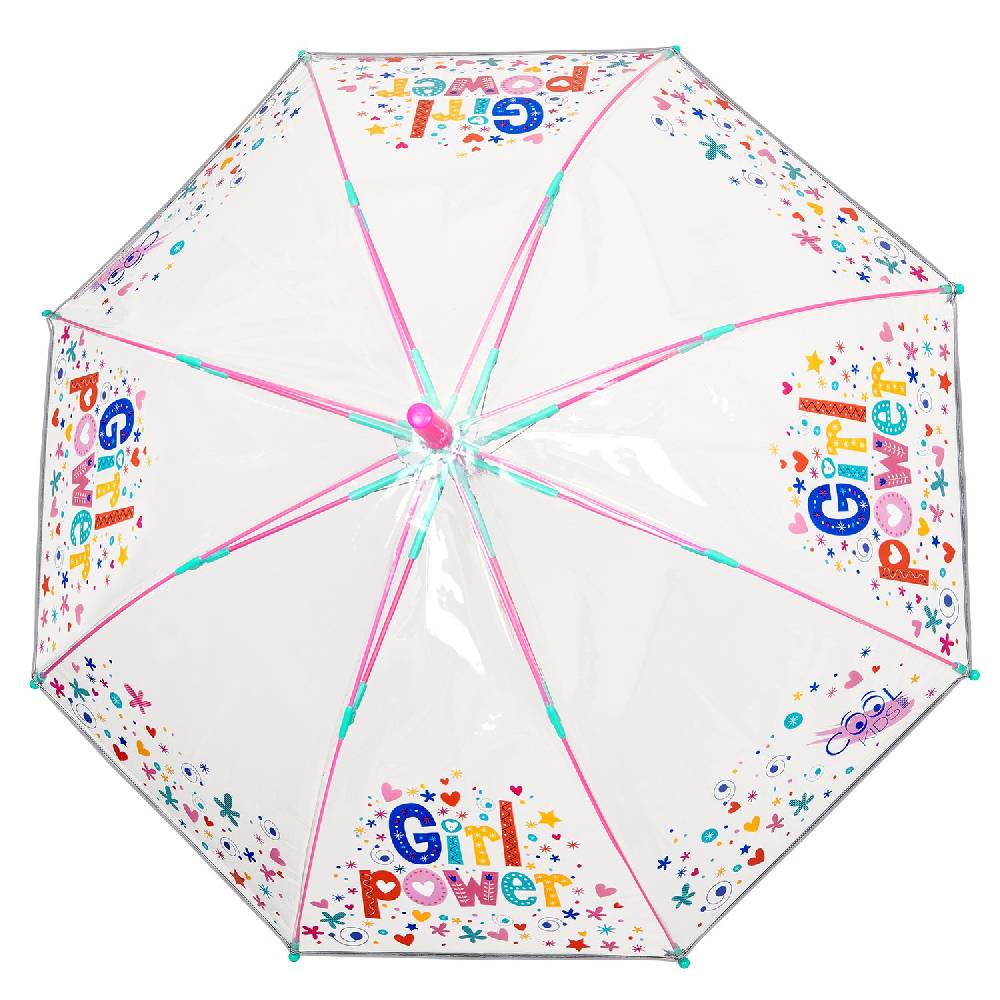 Perletti Ombrello Trasparente Girl Power Automatico Offerta speciale della fabbrica
