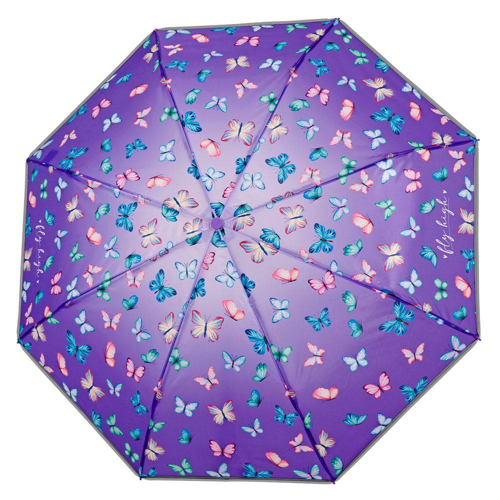 Perletti Ombrello Mini Farfalle Viola Fino al 55% di sconto