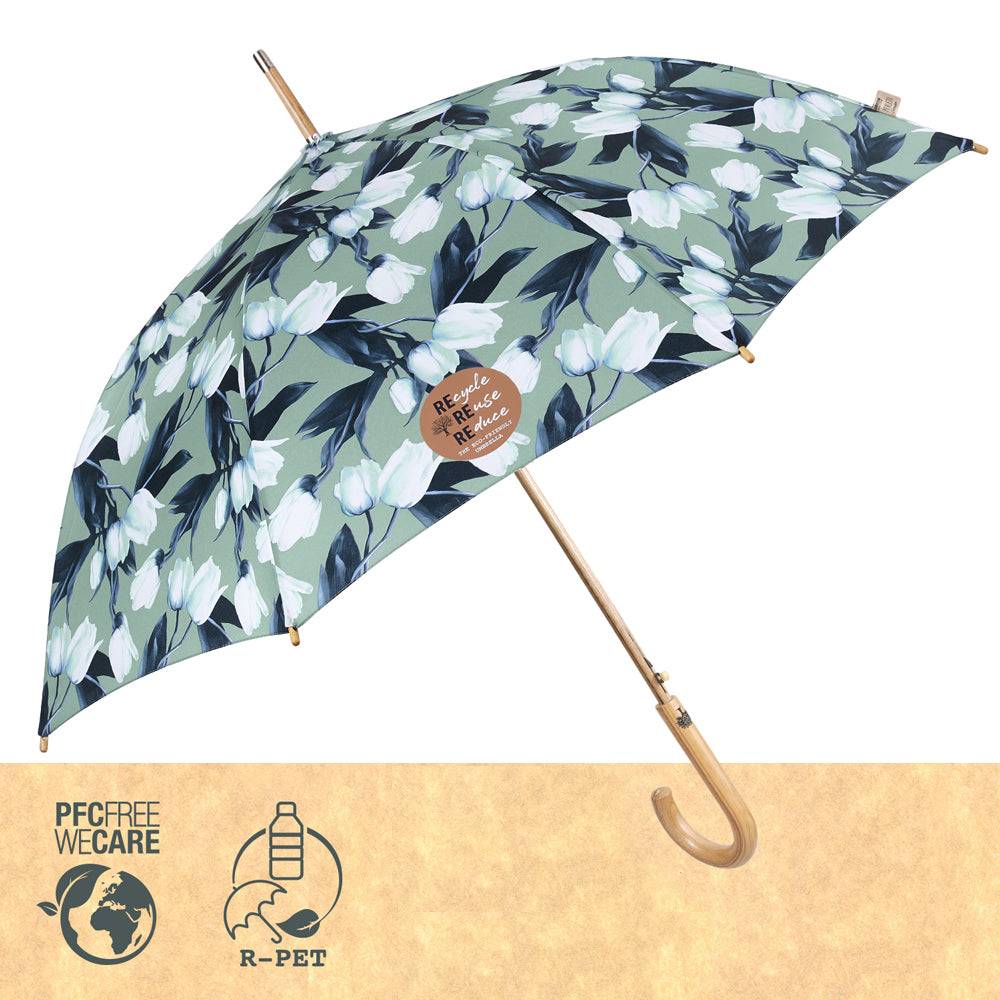 Perletti Ombrello Green Lungo Tulipani In vendita