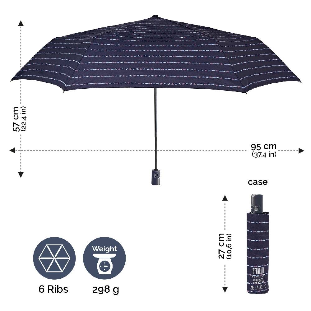 Perletti Ombrello Extra Piatto Viola Technology Consegna Veloce