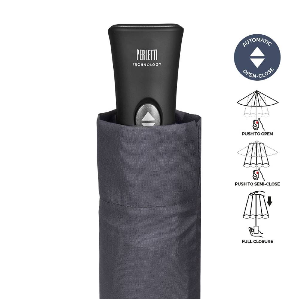 Perletti Ombrello Technology Apri e Chiudi Tinta Unita Flash Sale