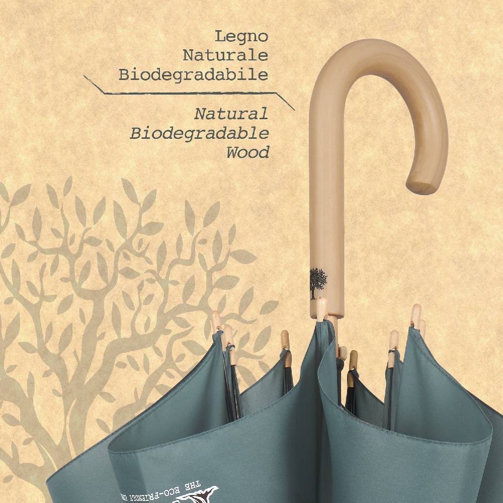Perletti Ombrello Green Lungo Tinta Unita Vendita calda