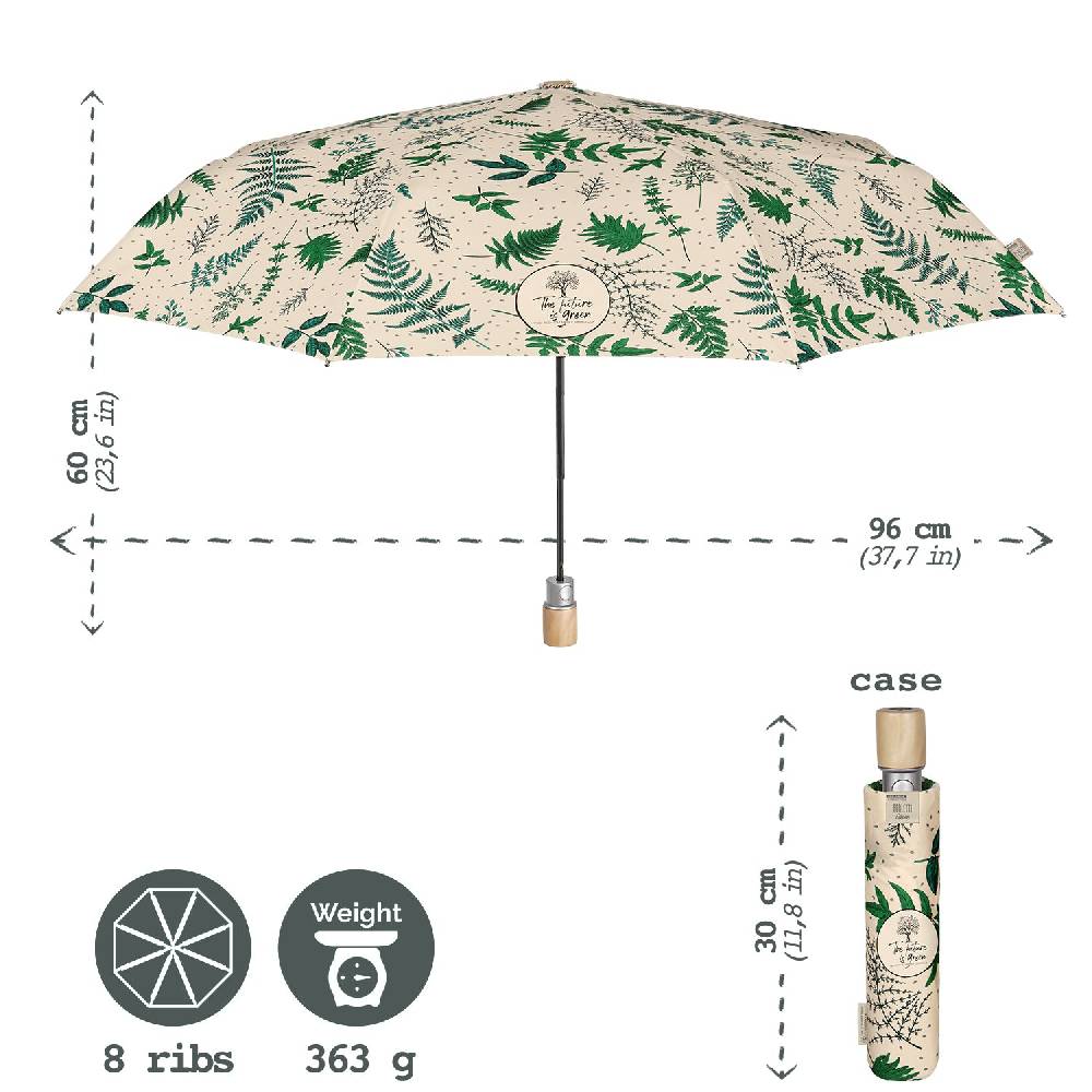Perletti Ombrello Green Pieghevole Beige Latest fashion
