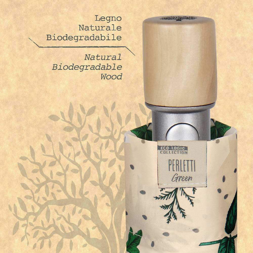 Perletti Ombrello Green Pieghevole Beige Latest fashion