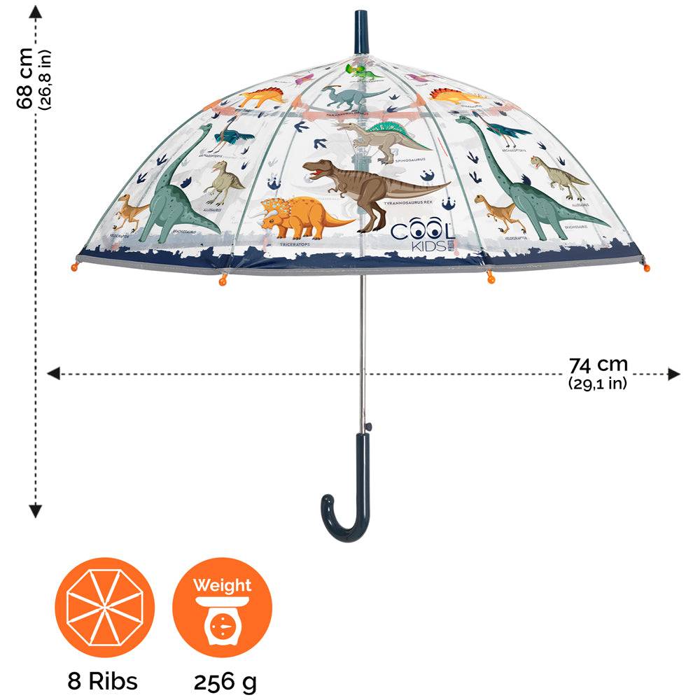 Perletti Ombrello Trasparente Dinosauro Automatico Offerte esclusive