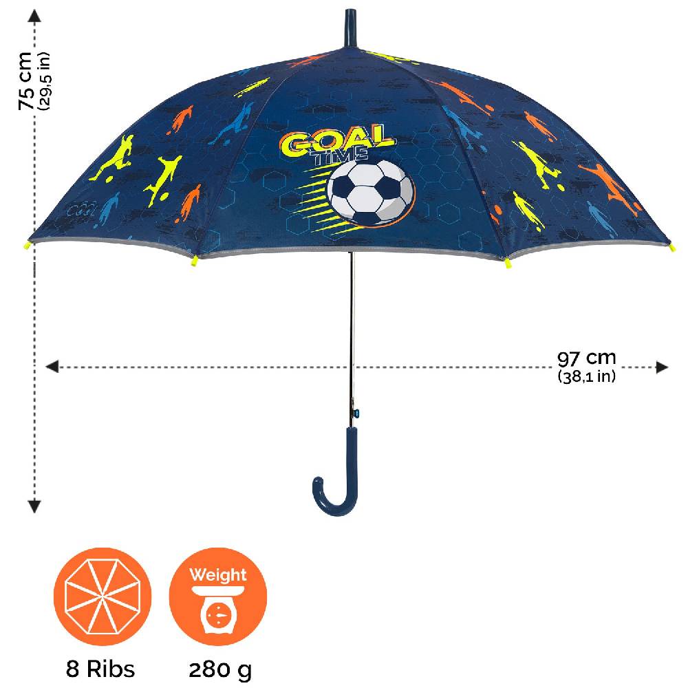 Perletti Ombrello Football Bambino Automatico In Linea