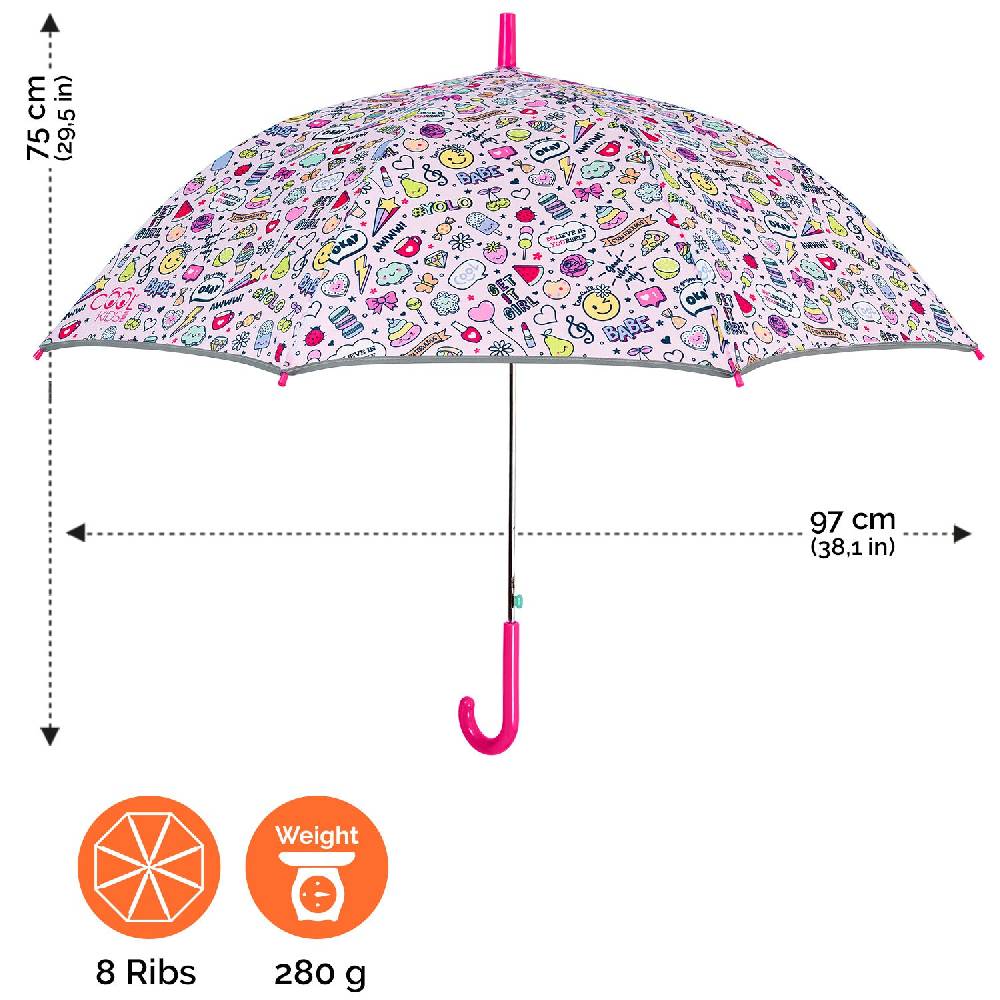 Perletti Ombrello Stickers Bambina Automatico Vendita