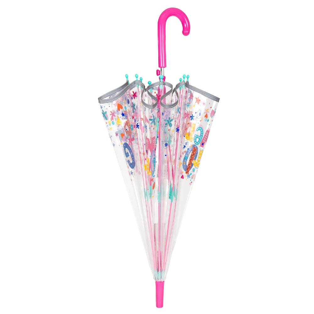 Perletti Ombrello Trasparente Girl Power Automatico Vendite Flash