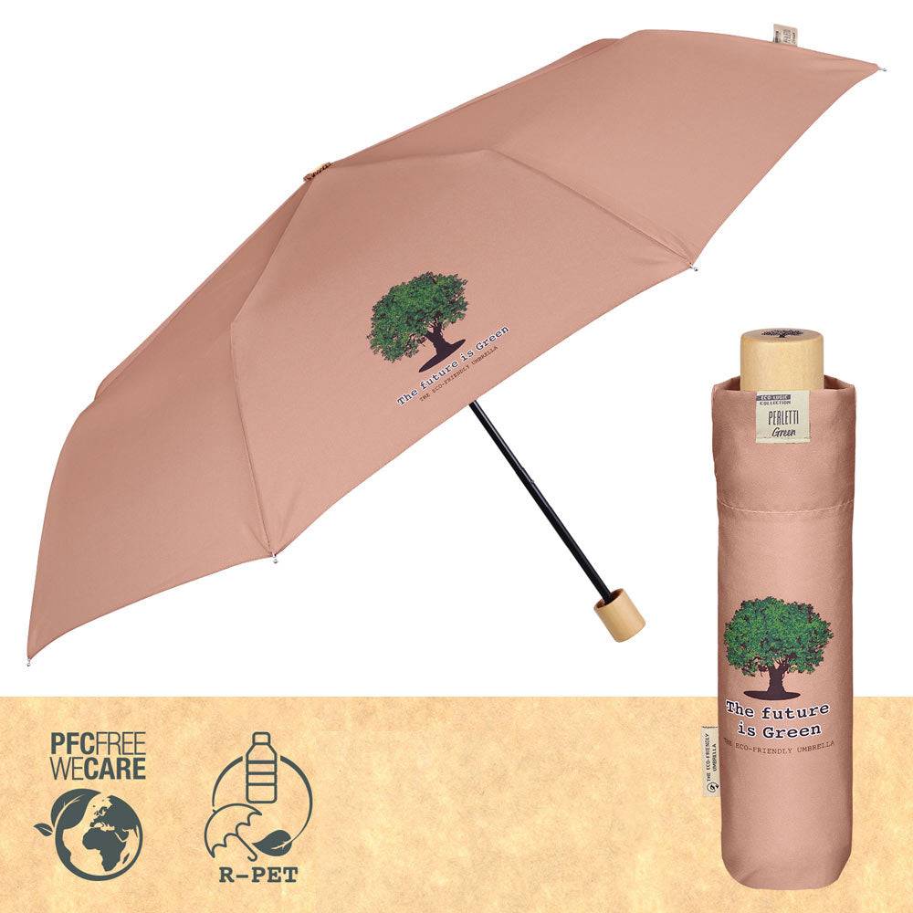 Perletti Ombrello Green Mini Tinta Unita In Saldo