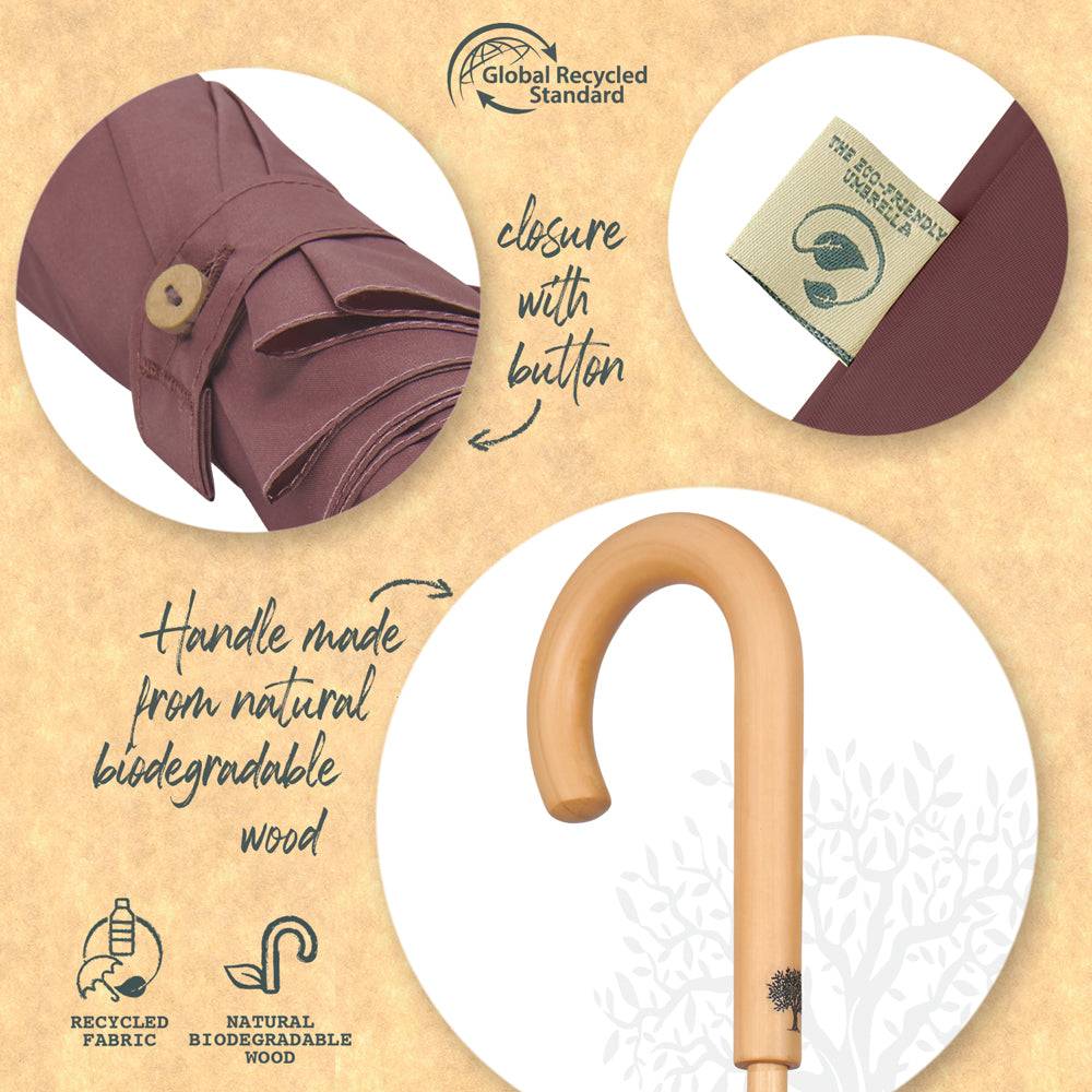 Perletti Ombrello Green Lungo con Foglie Prezzo di fabbrica