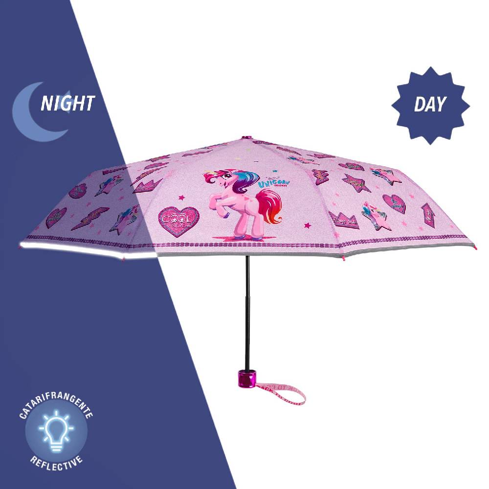 Perletti Ombrello Unicorno Rosa con Cuori e Stelle Ultimo giorno