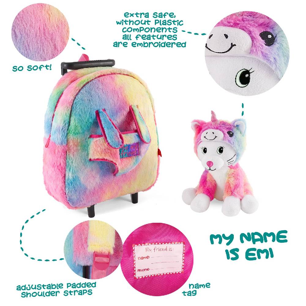 Perletti Trolley con Peluche Kawaii Grande vendita